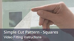 How To Fit Window Film With Square Cut Pattern