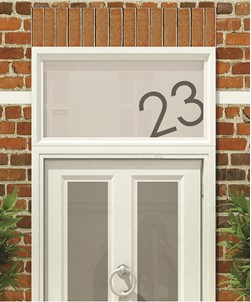 House Numbers & Text Window Design HN021