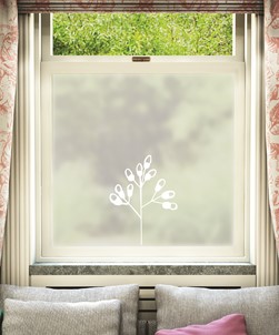 Anlegg Floral Window Film Design