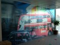 FROSTED WINDOW FILM LONDON BUS PRINT