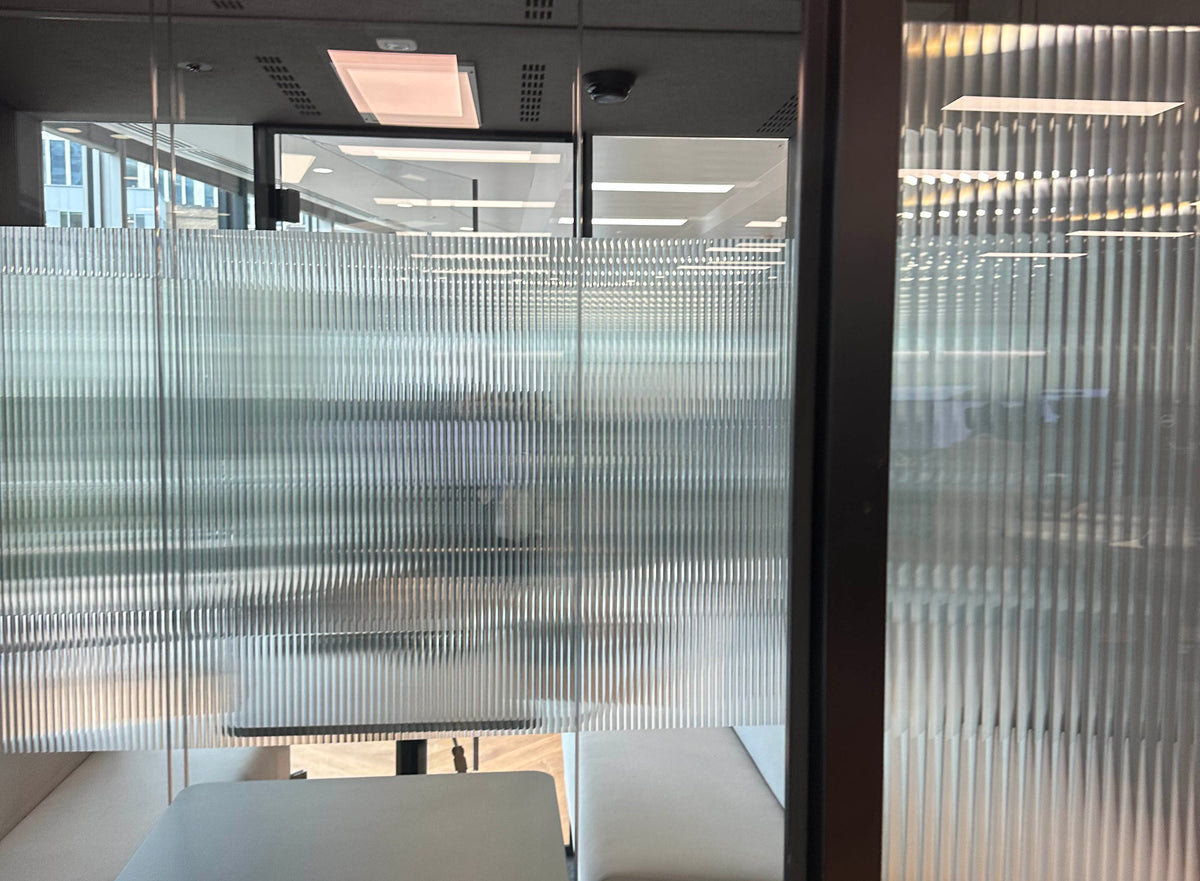 Reeded Window Film adds Privacy and Style to Moorgate Office