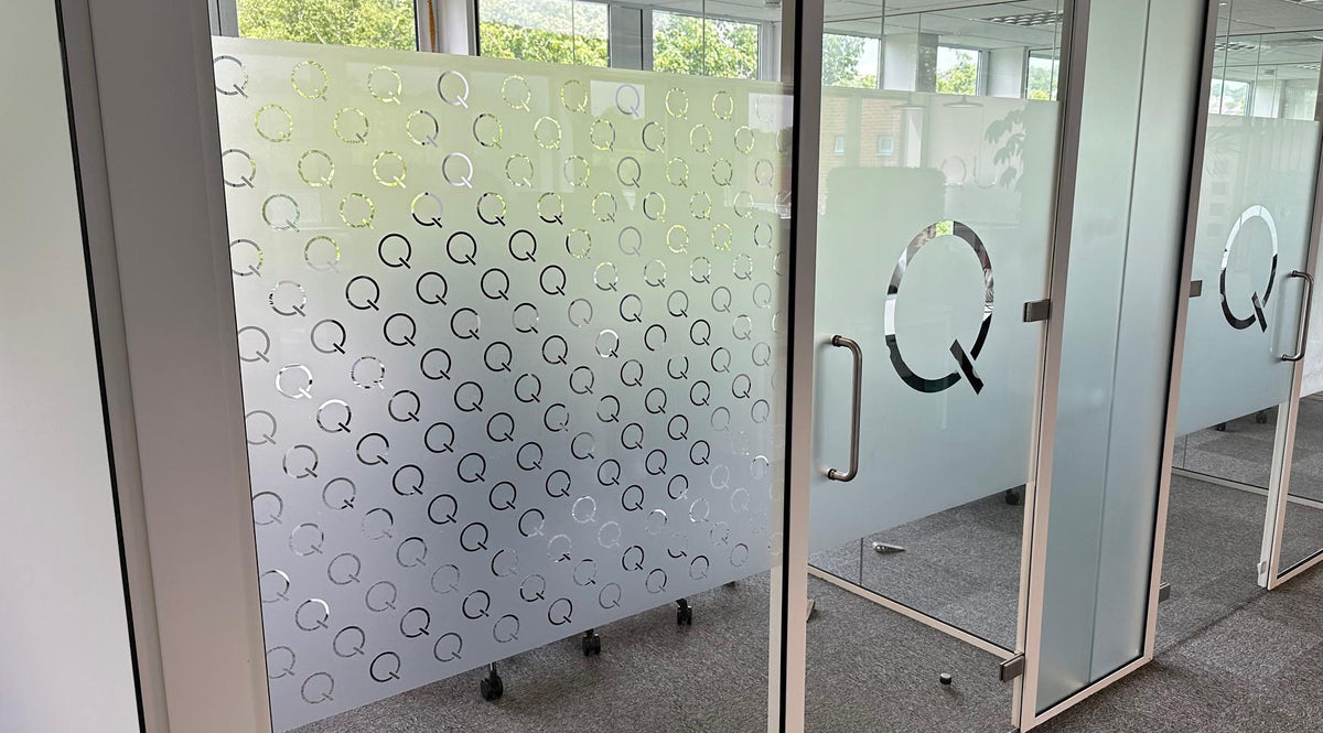 Custom Frosted Window Film and Office Branding Transform Bristol Workplace