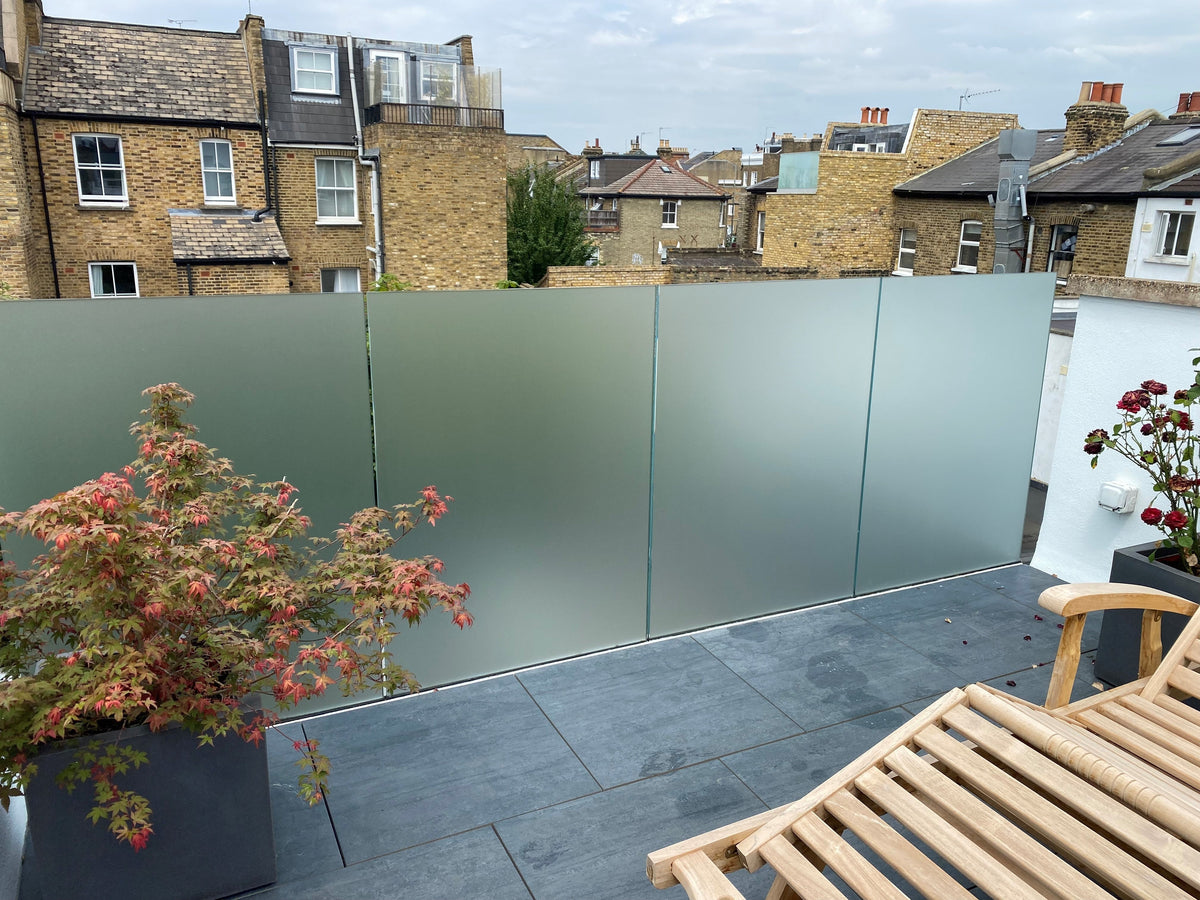 Frosted Privacy Film Installed to External Glass Balconies