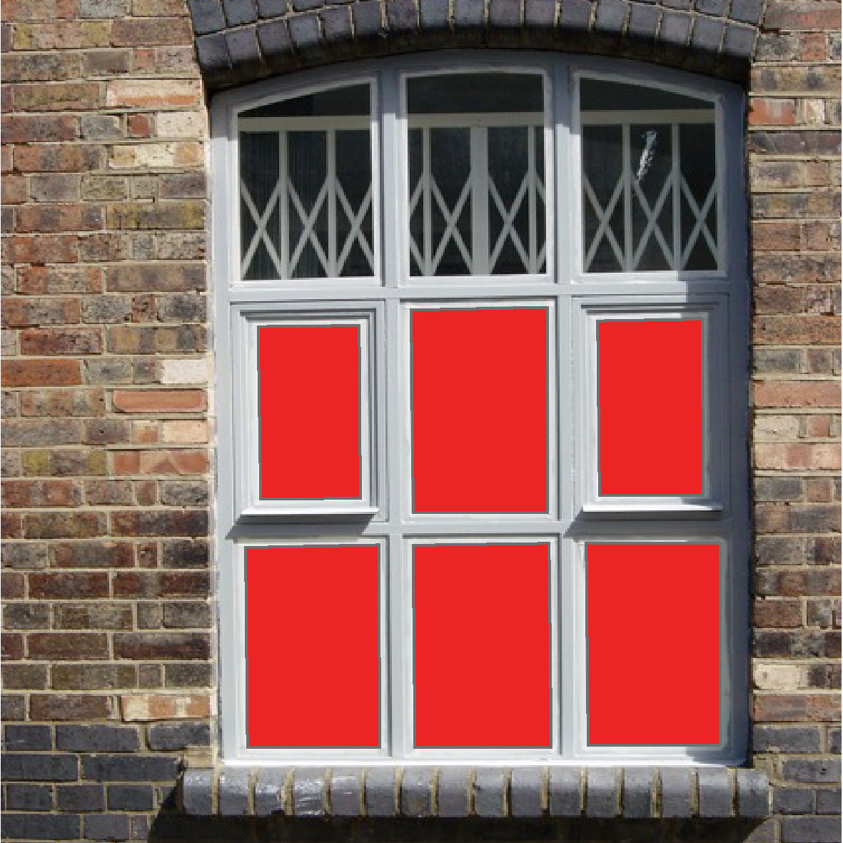 Solid Red 4243 Opaque Window Film Cut to Size