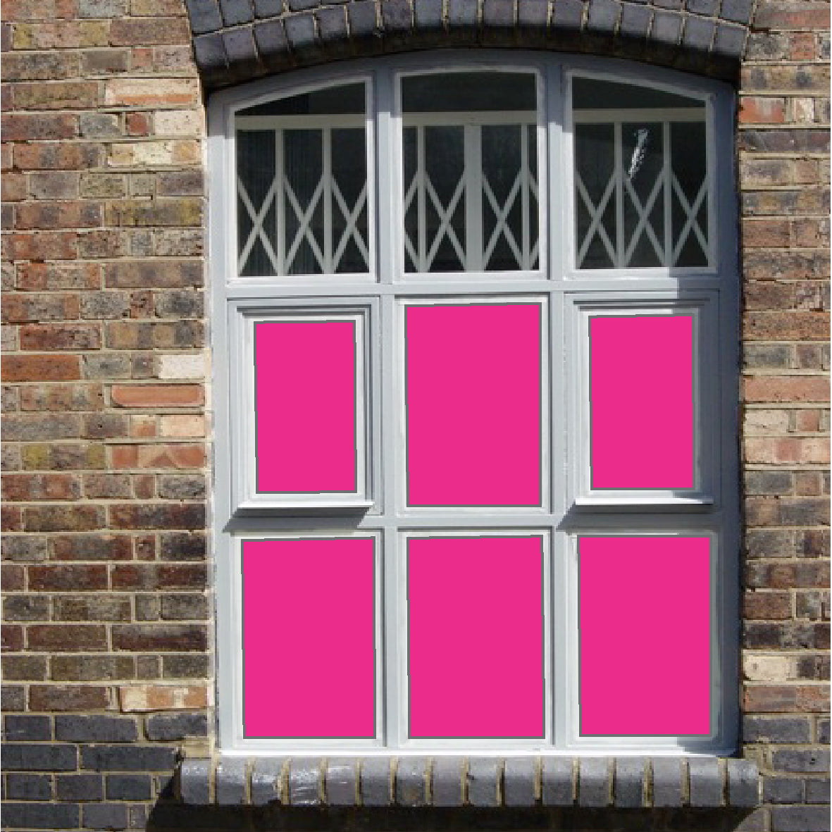 Solid Magenta 4282 Opaque Window Film Cut to Size