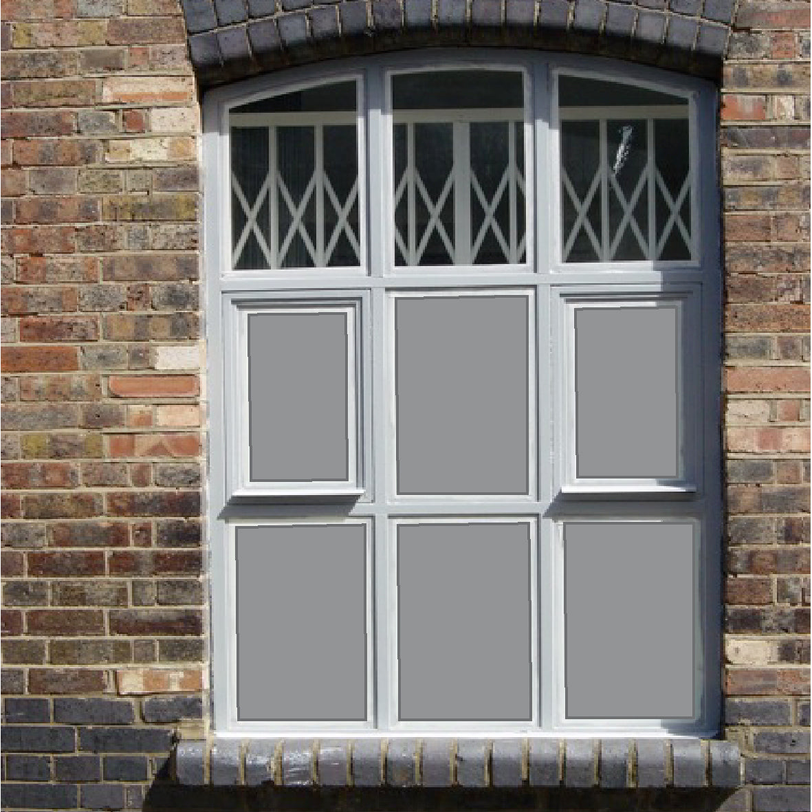 Solid silver coloured window film for application for glass to change the colour or deliver two-way privacy