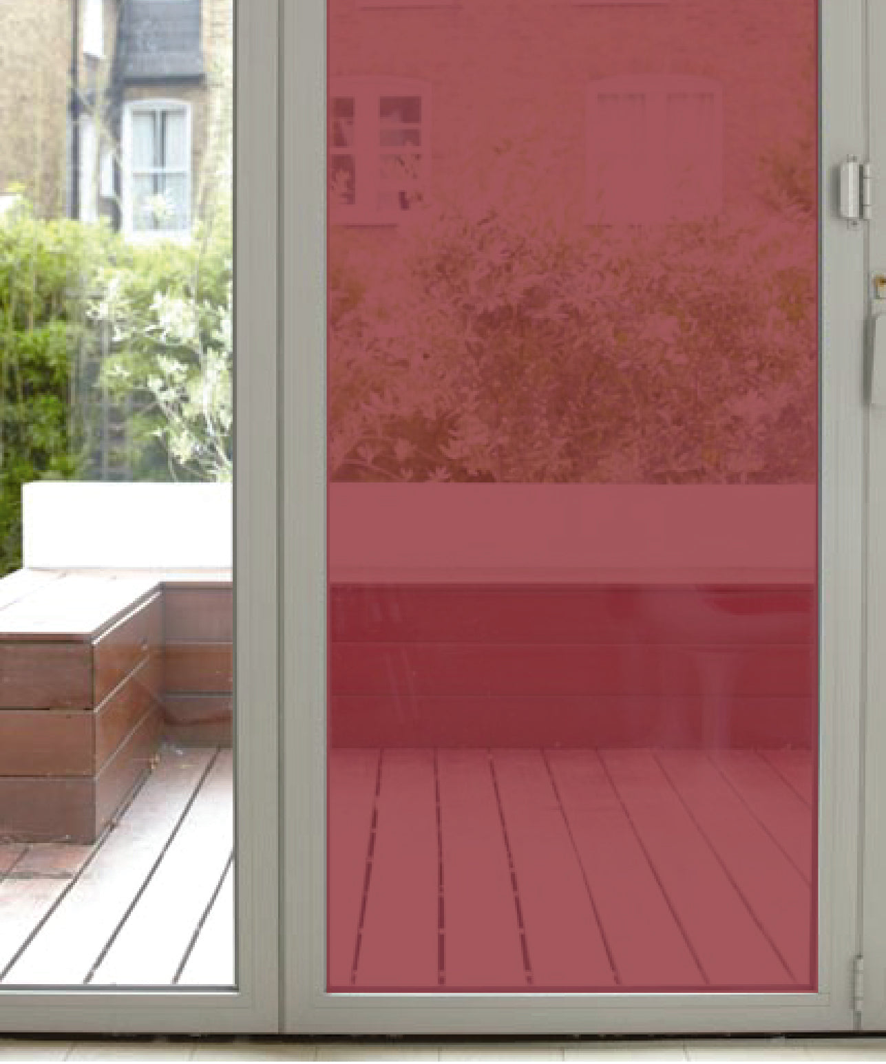 Rainbow Deep Red 507 Coloured Window Film Cut to Size