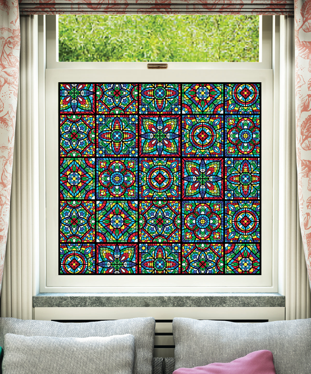 Stained Glass Effect Window Film | SG01