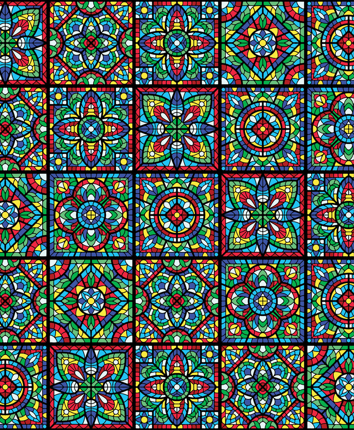 Stained Glass Effect Window Film | SG01