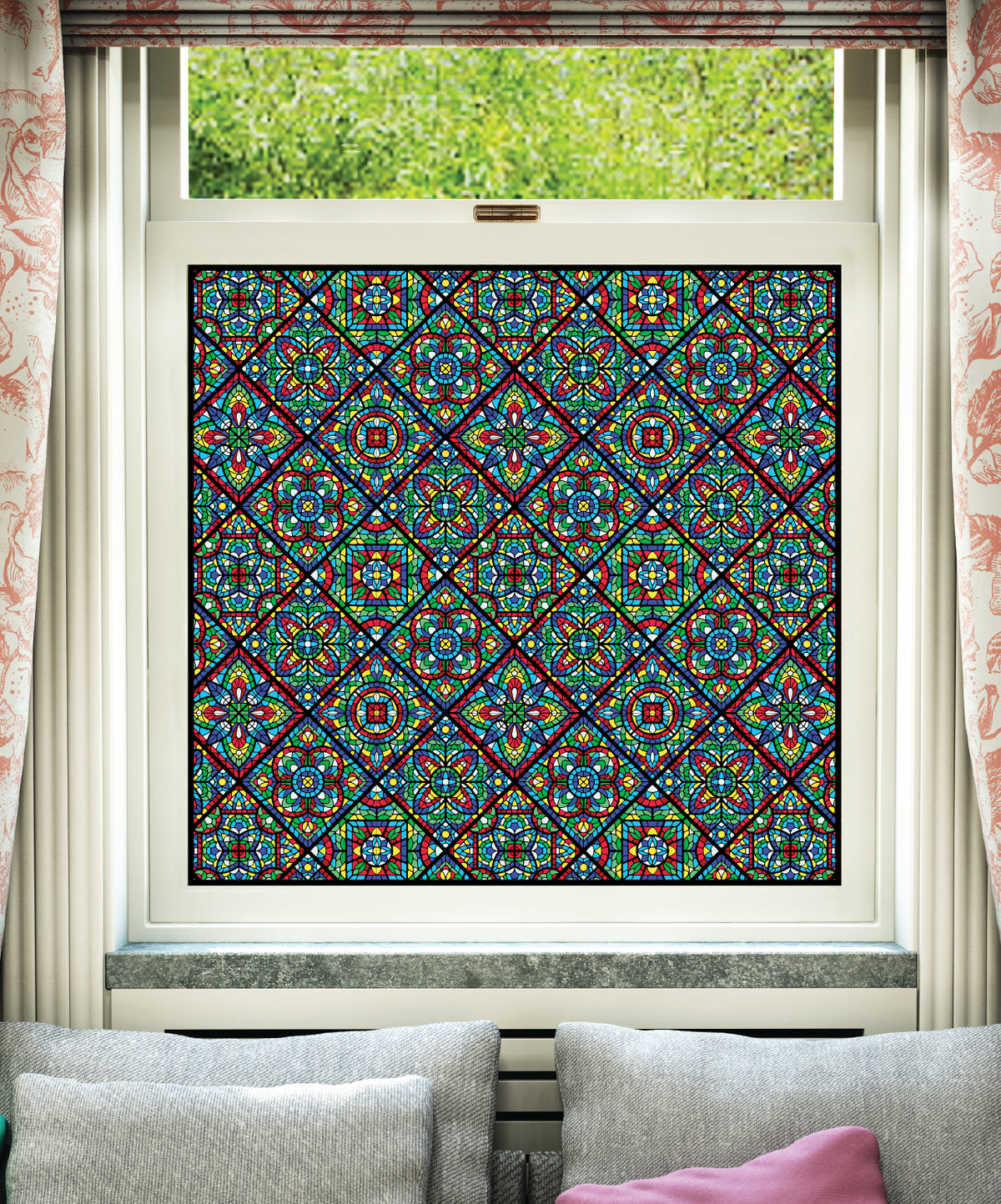 Stained Glass Effect Window Film | SG02