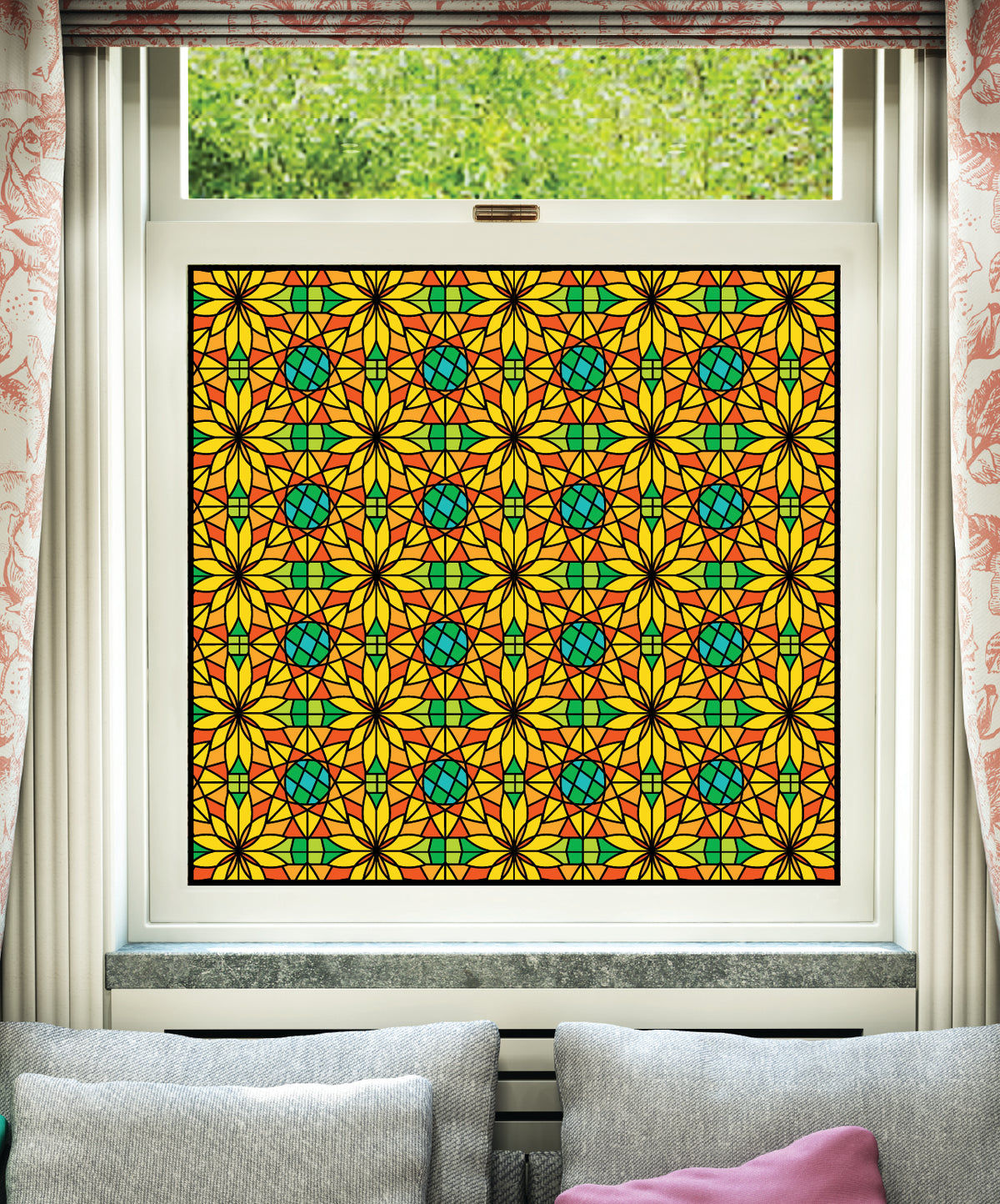 Stained Glass Effect Window Film | SG04