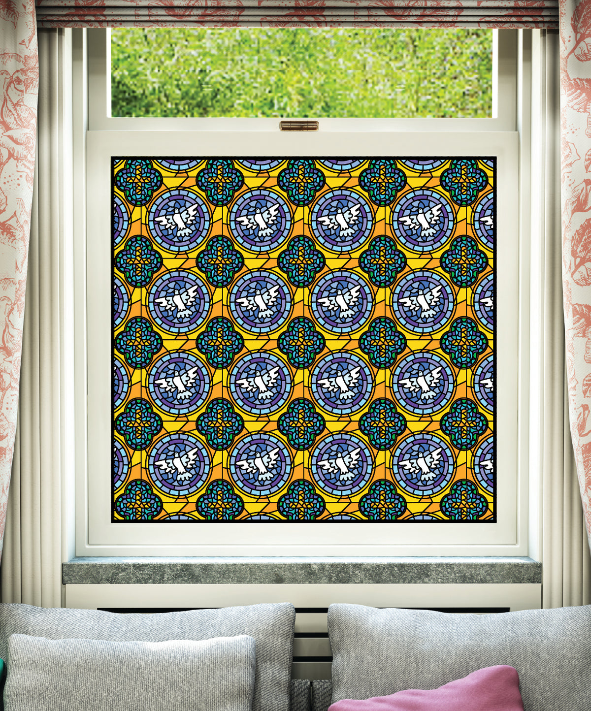 Stained Glass Effect Window Film | SG06