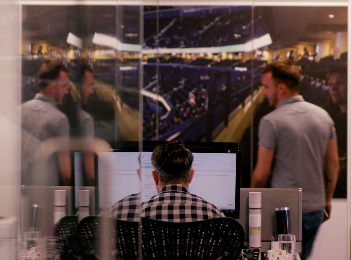 Staff working in The Window Film Company's HQ in Chesham, Buckinghamshire
