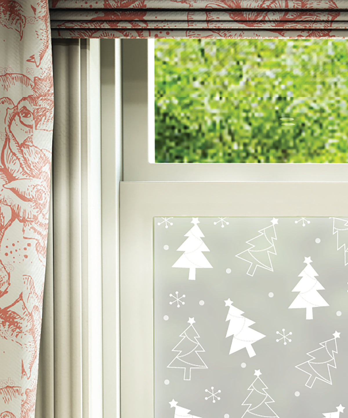 Christmas Frosted Window Film | Christmas Trees