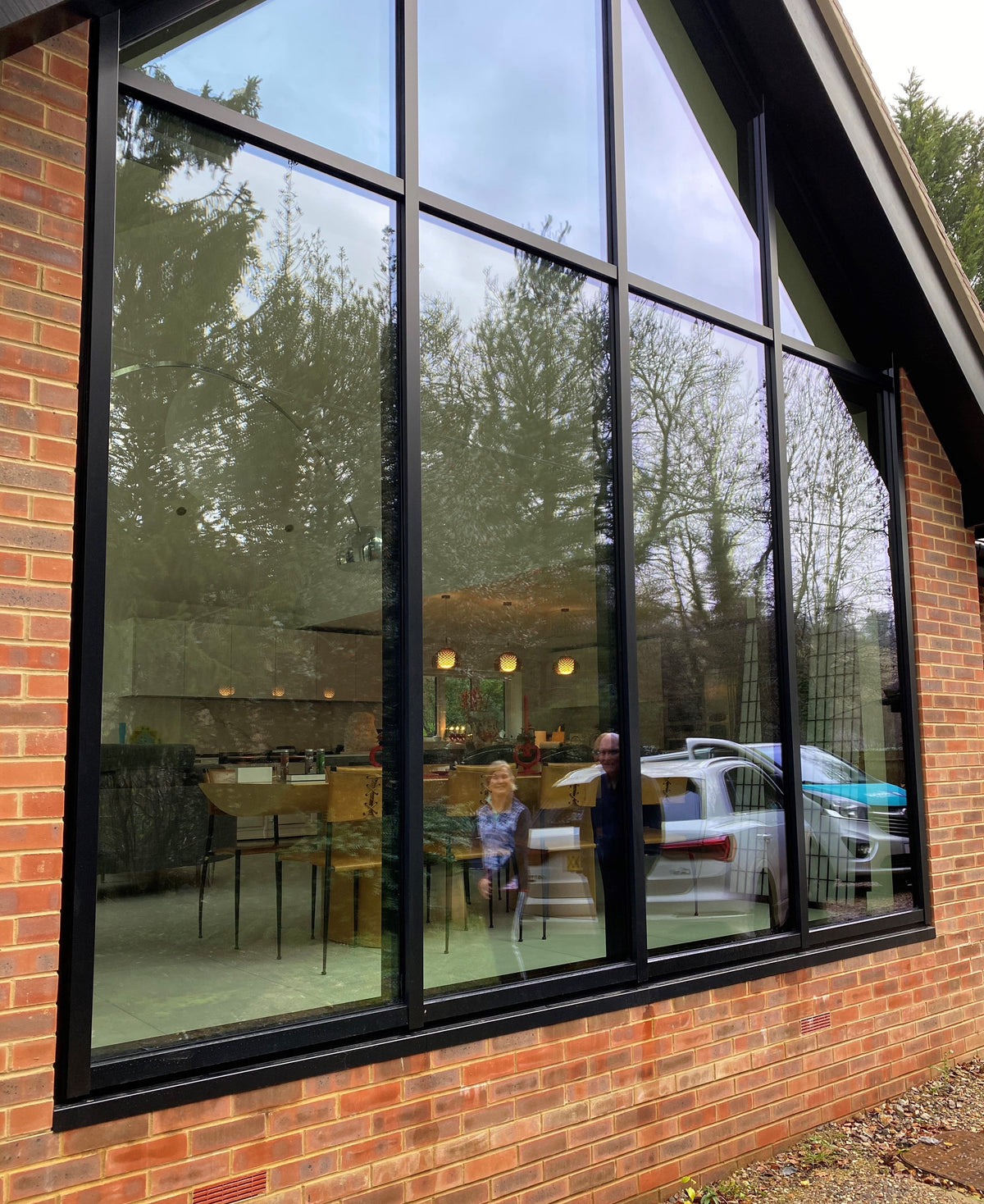 A modern building with a large glass frontage. The glazing has had window film applied to deliver heat and glare reduction. 