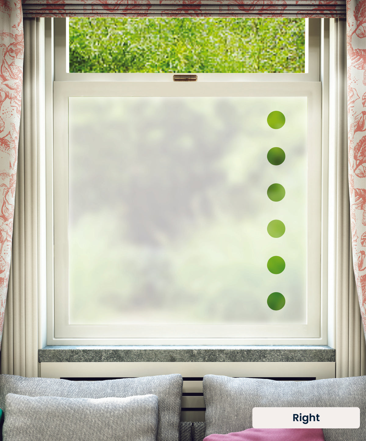 FB002 Frostbrite frosted window film pattern – right
