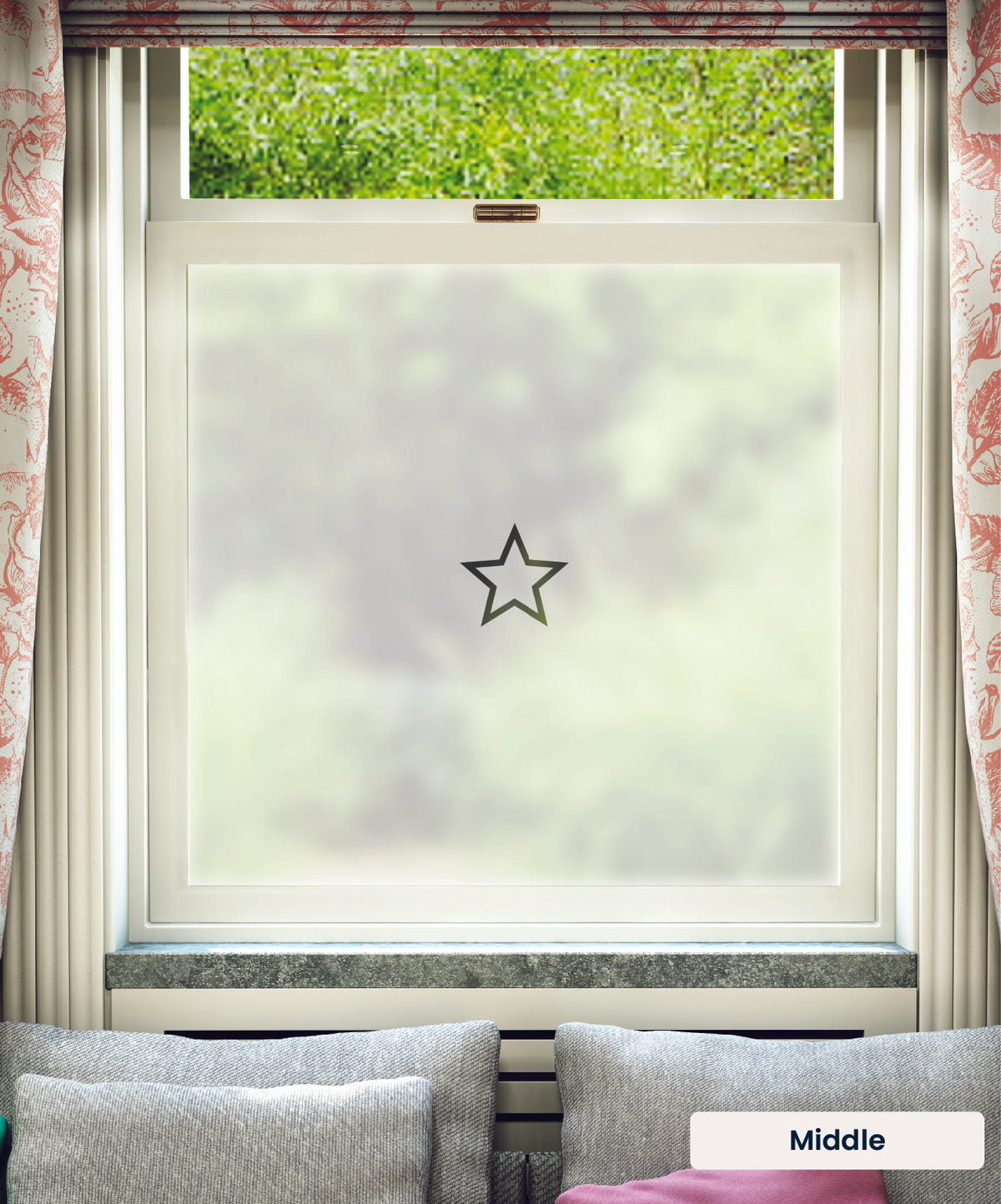 FB007 Frostbrite frosted window film pattern – middle