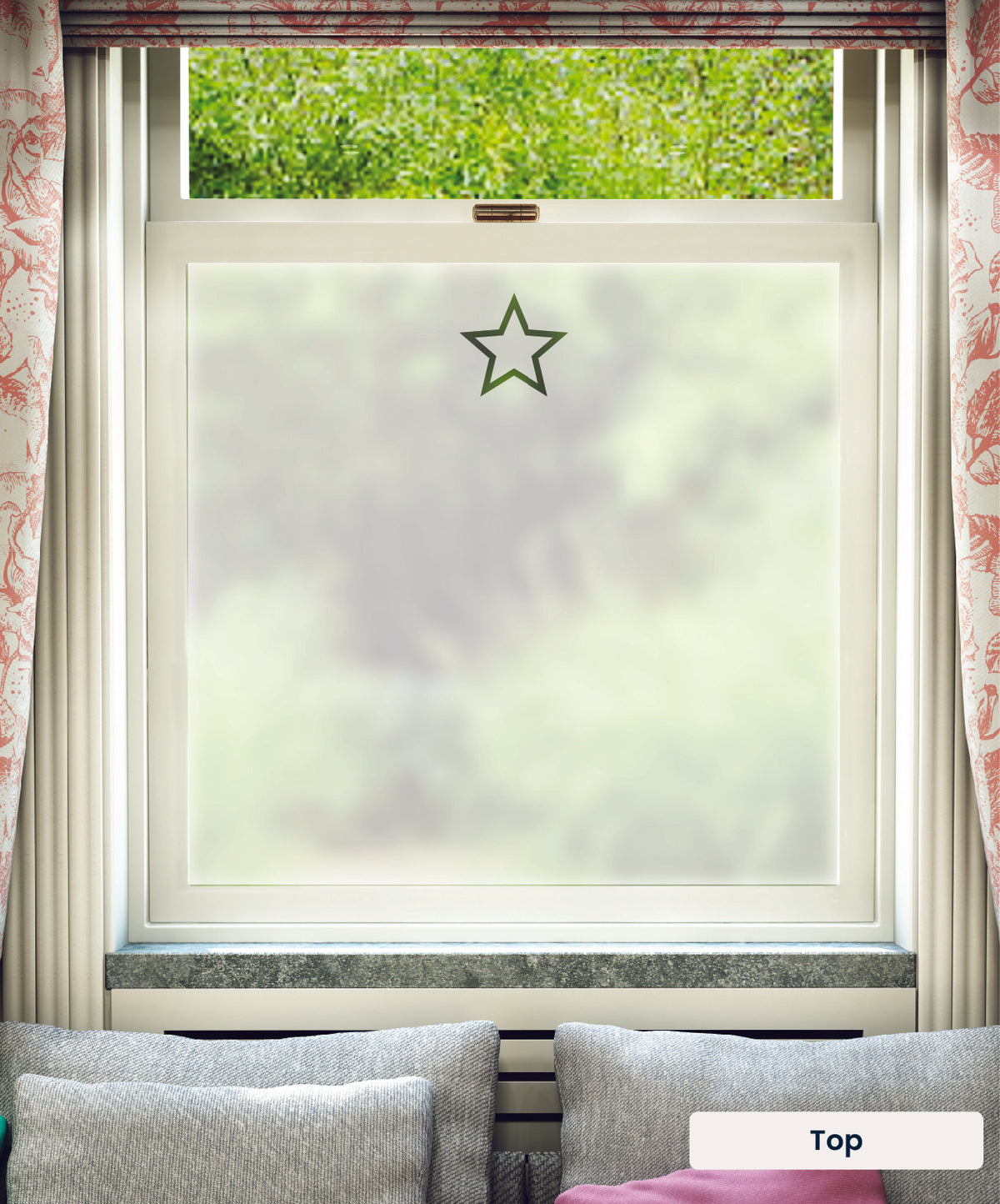 FB007 Frostbrite frosted window film pattern – top