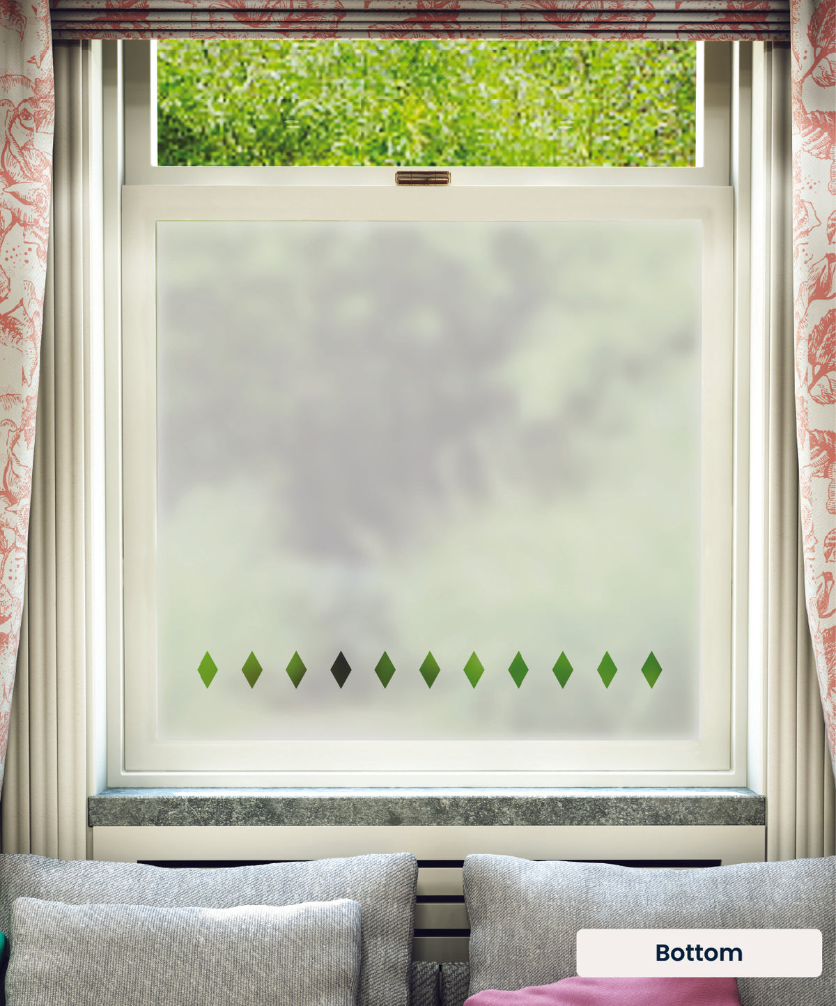 FB010 Frostbrite frosted window film pattern – bottom