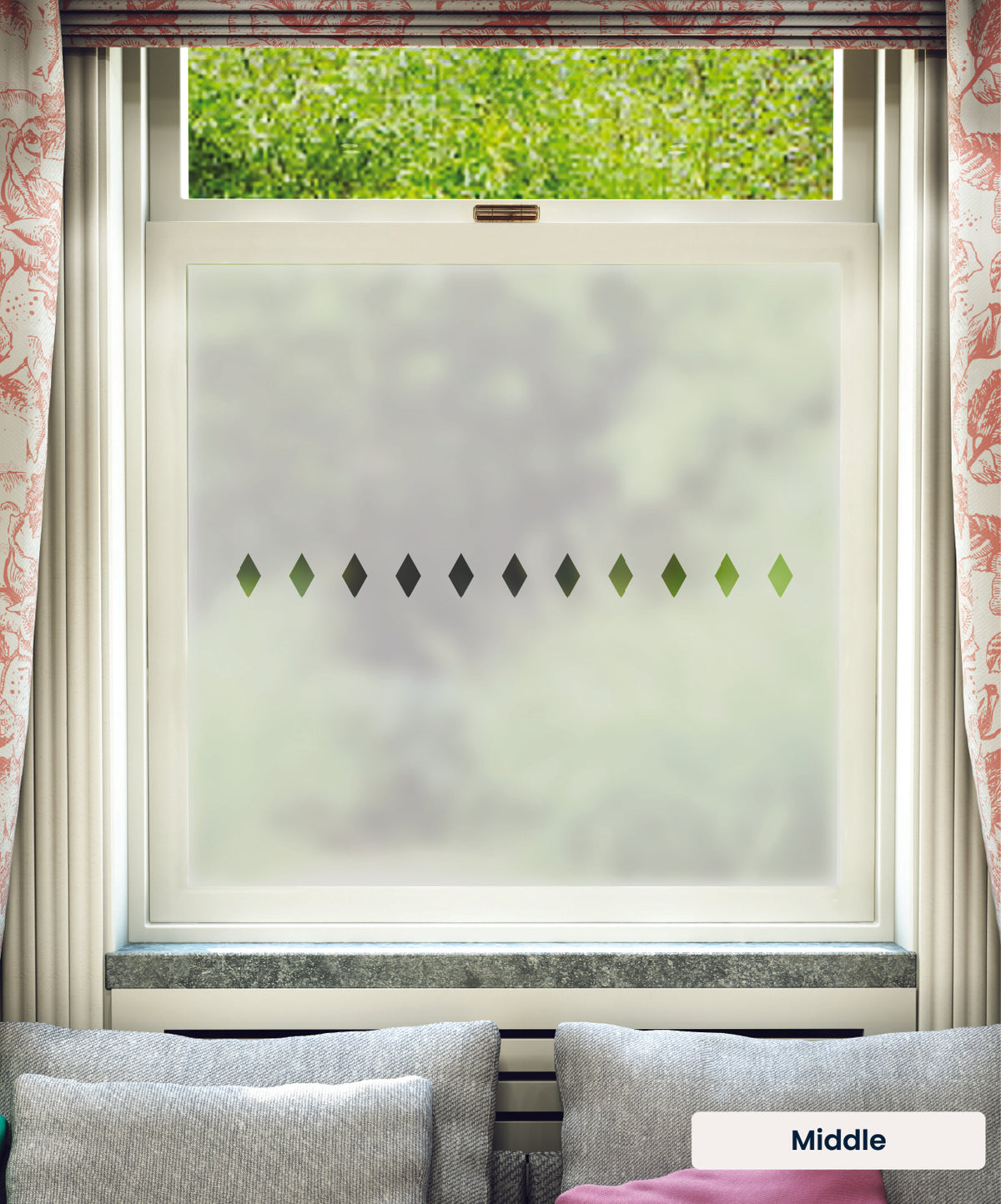 FB010 Frostbrite frosted window film pattern – middle
