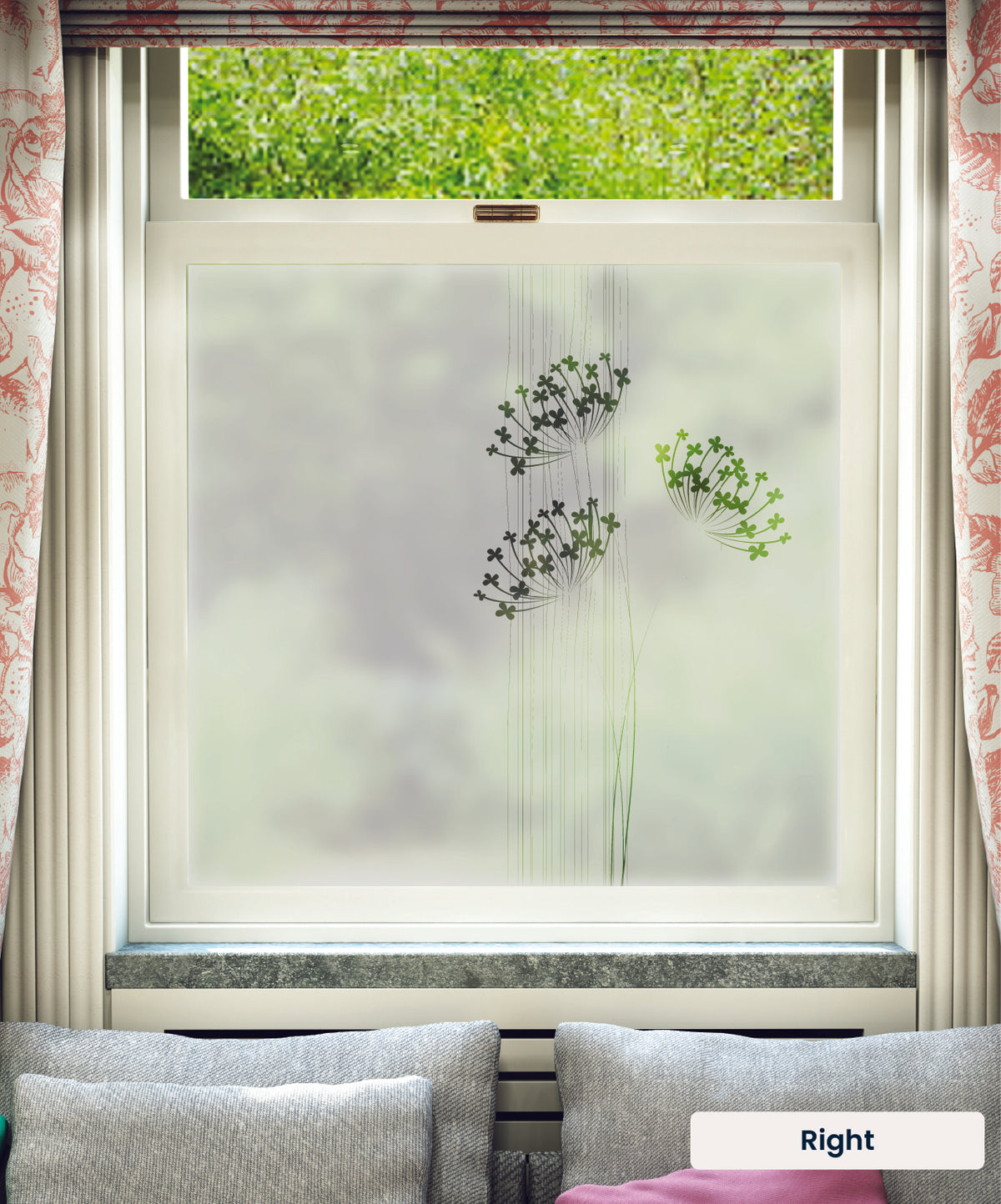 FB011 Frostbrite frosted window film pattern – right