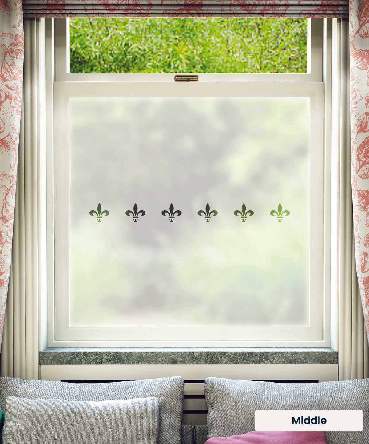 FB014 Frostbrite frosted window film pattern – middle
