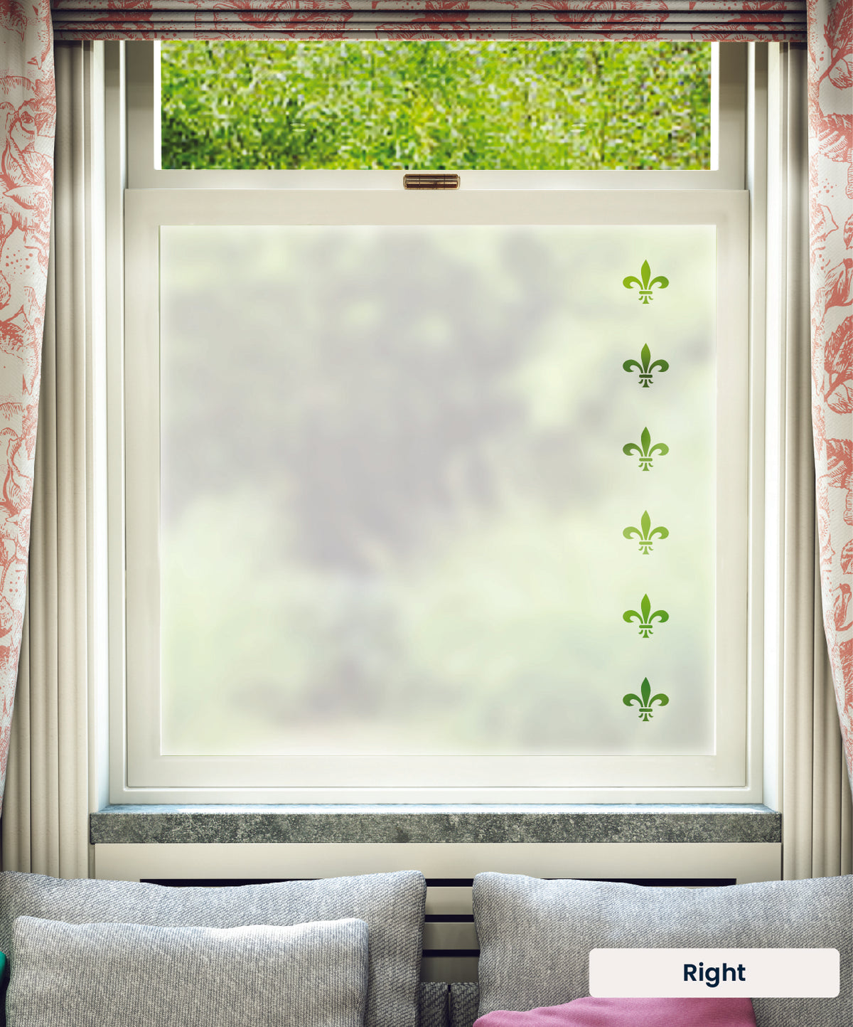 FB014 Frostbrite frosted window film pattern – right