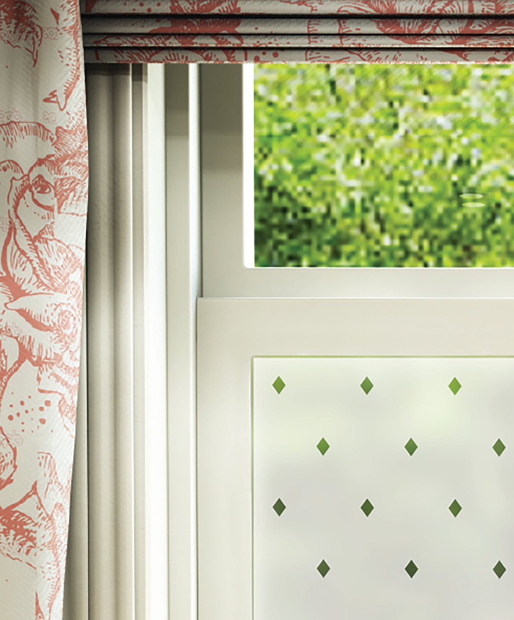 FB020 Small Diamond Frosted Window Film Pattern | Frostbrite
