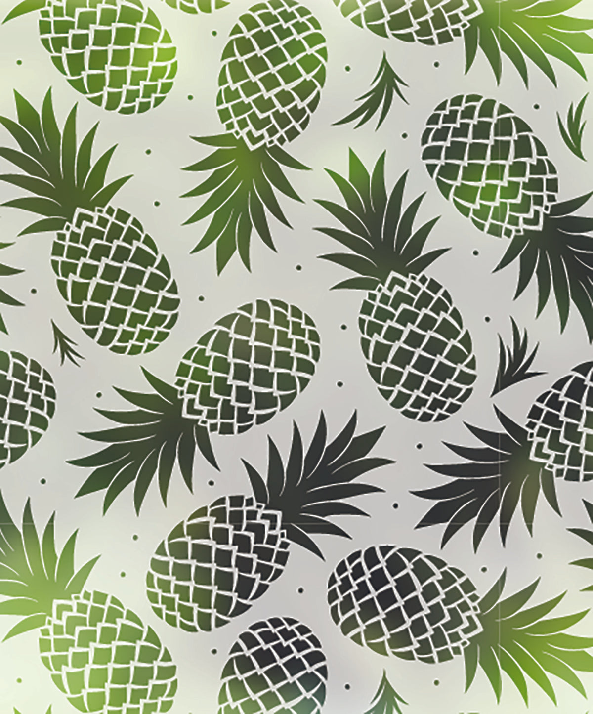 FB022 Frostbrite frosted window film pattern – pineapples design close up