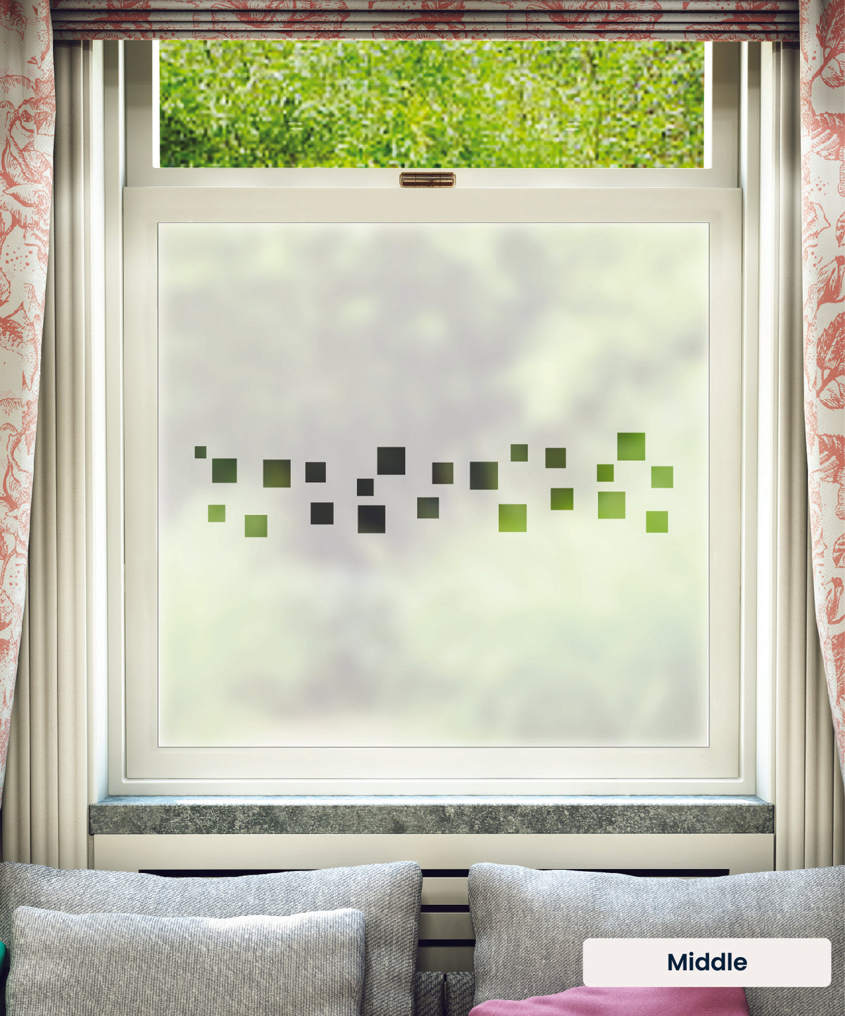 FB034 Frostbrite frosted window film pattern – middle