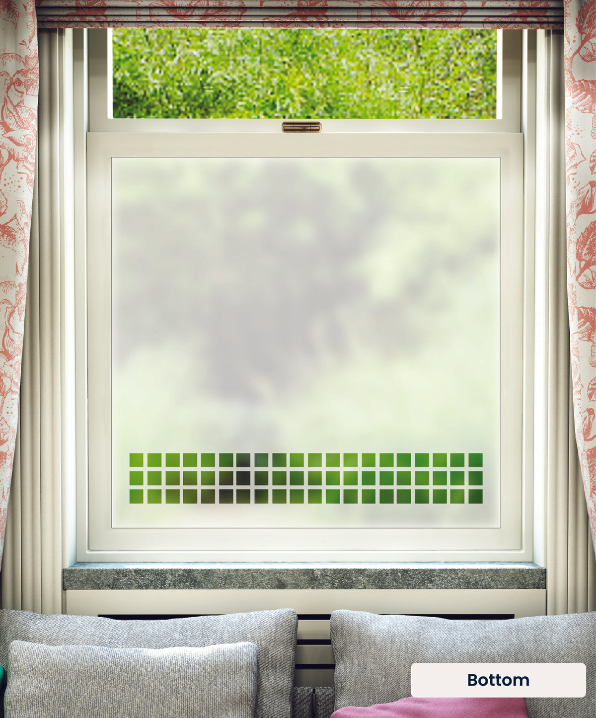 FB035 Frostbrite frosted window film pattern – bottom
