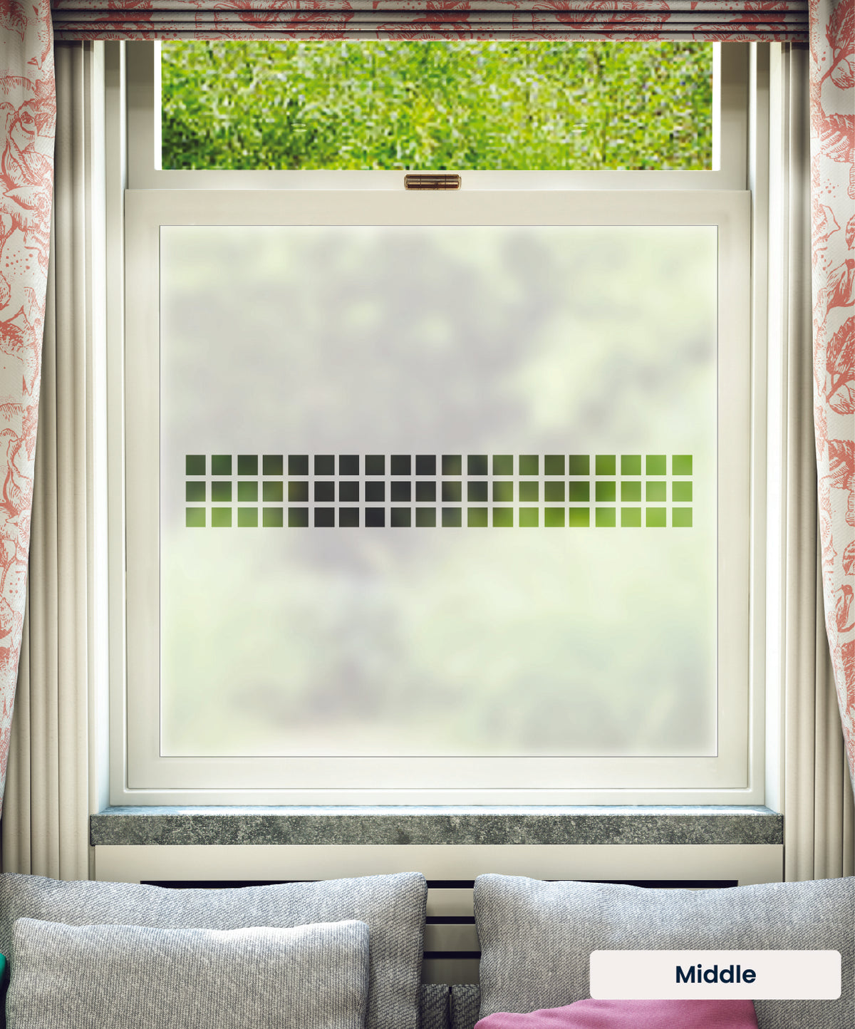 FB035 Frostbrite frosted window film pattern – middle