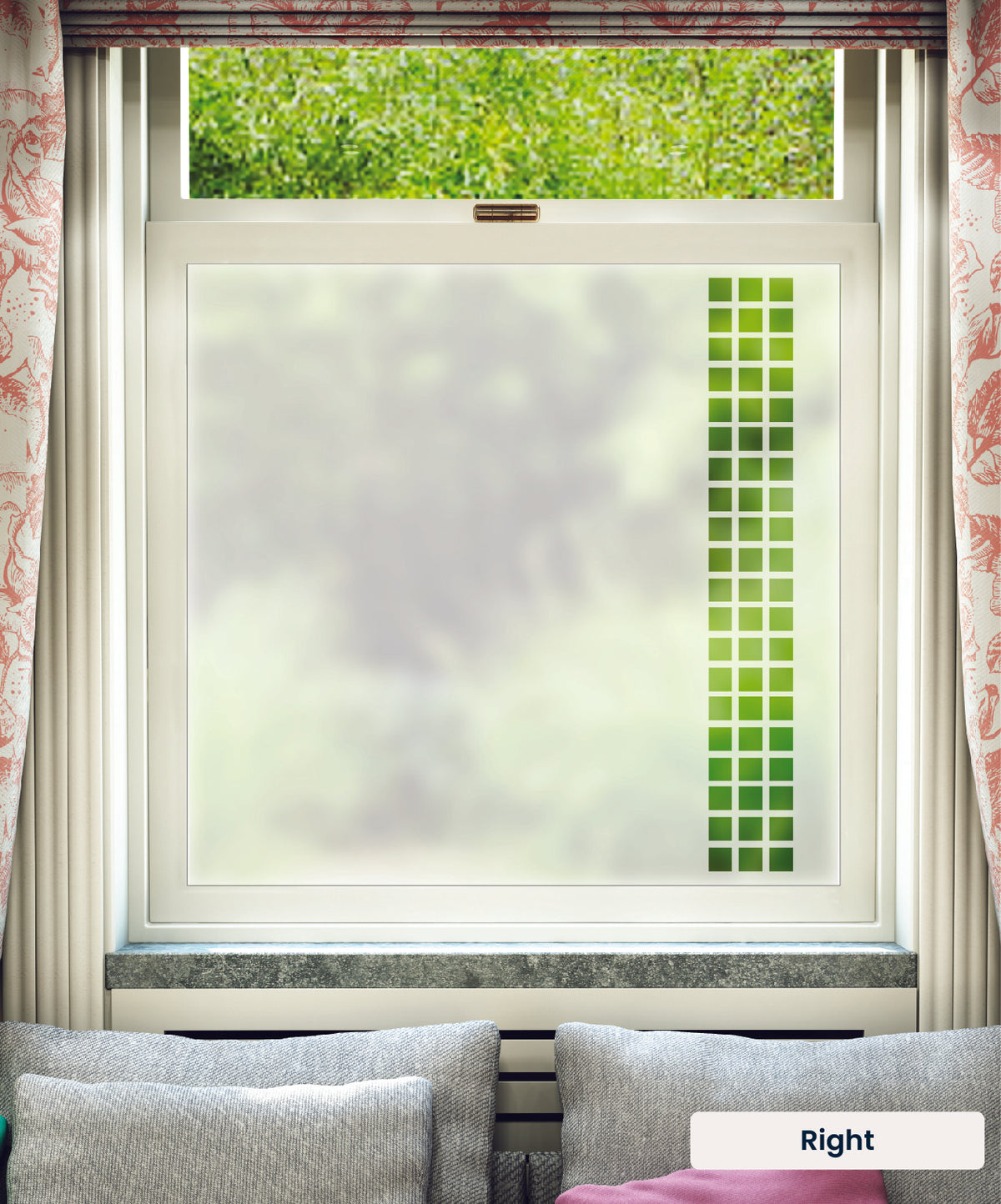 FB035 Frostbrite frosted window film pattern – right