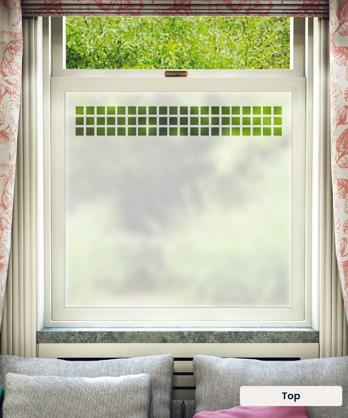 FB035 Frostbrite frosted window film pattern – top