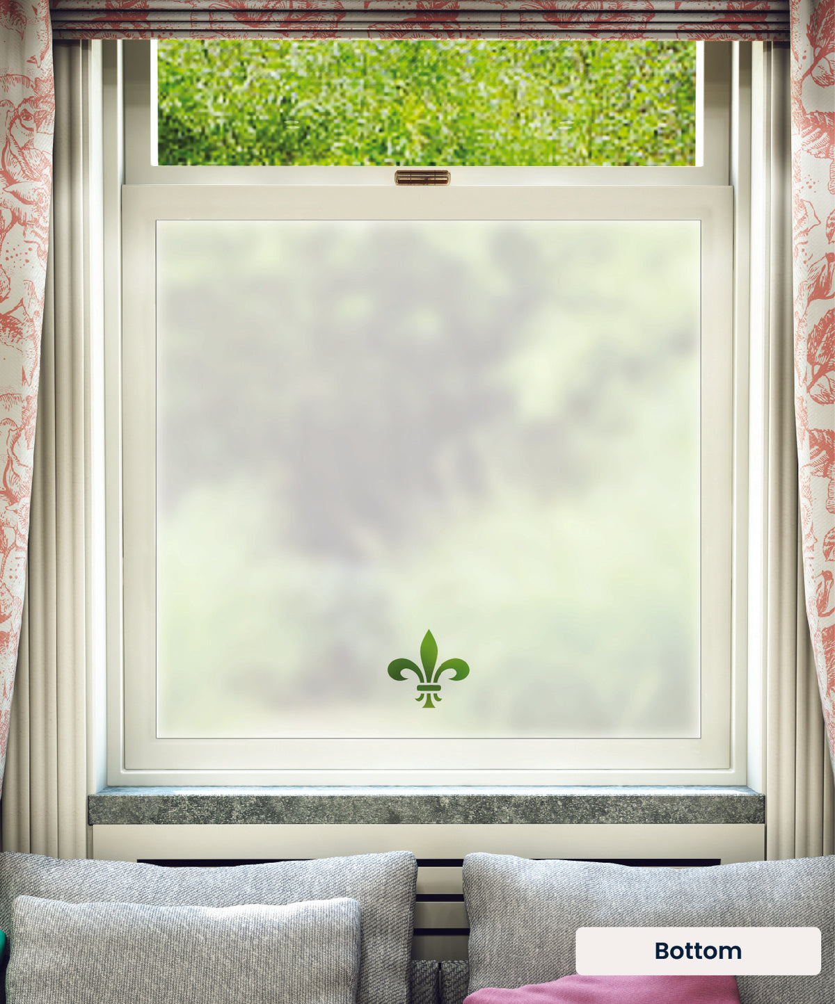 FB038 Frostbrite frosted window film pattern – bottom