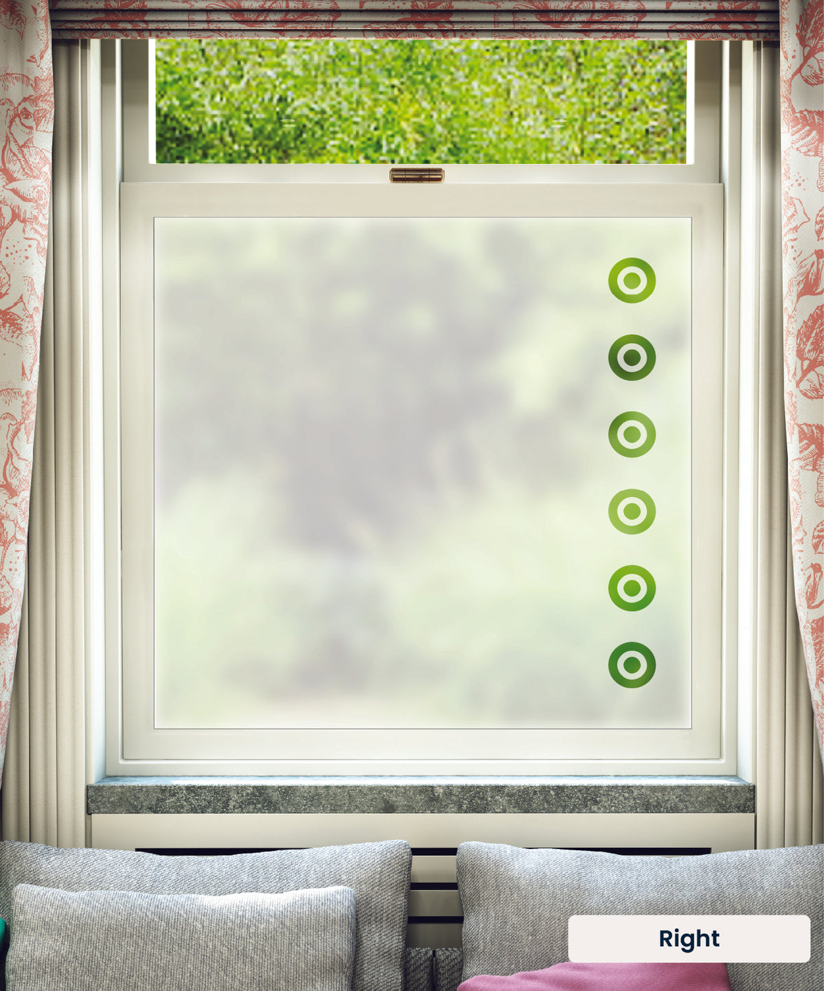 FB044 Frostbrite frosted window film pattern – right