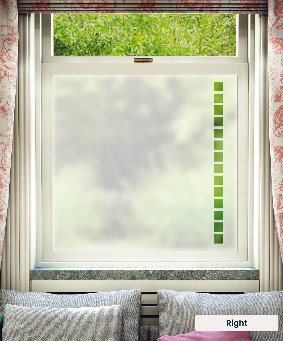 FB046 Frostbrite frosted window film pattern – right