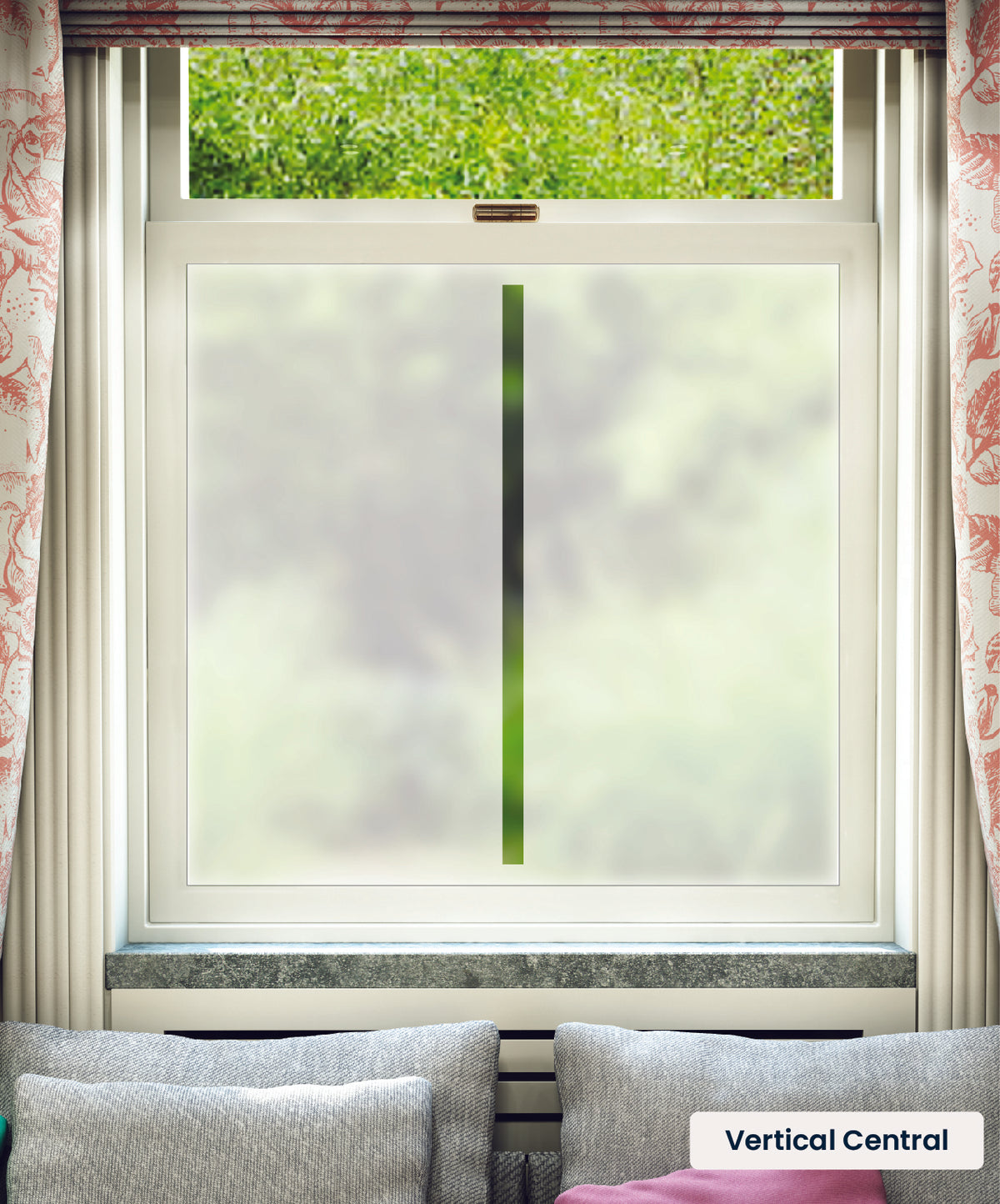 FB048 Frostbrite frosted window film pattern – vertical