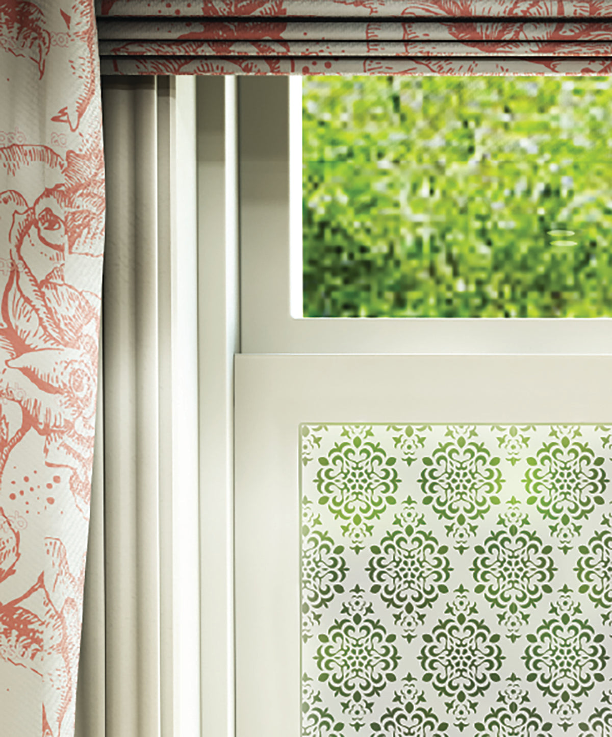 FB066 Frostbrite frosted window film pattern – victorian design close up