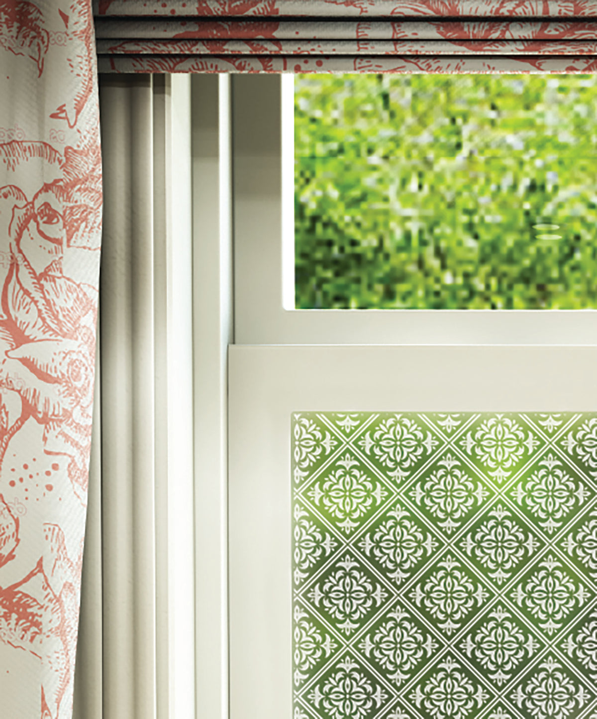 FB067 Frostbrite frosted window film pattern – victorian design close up