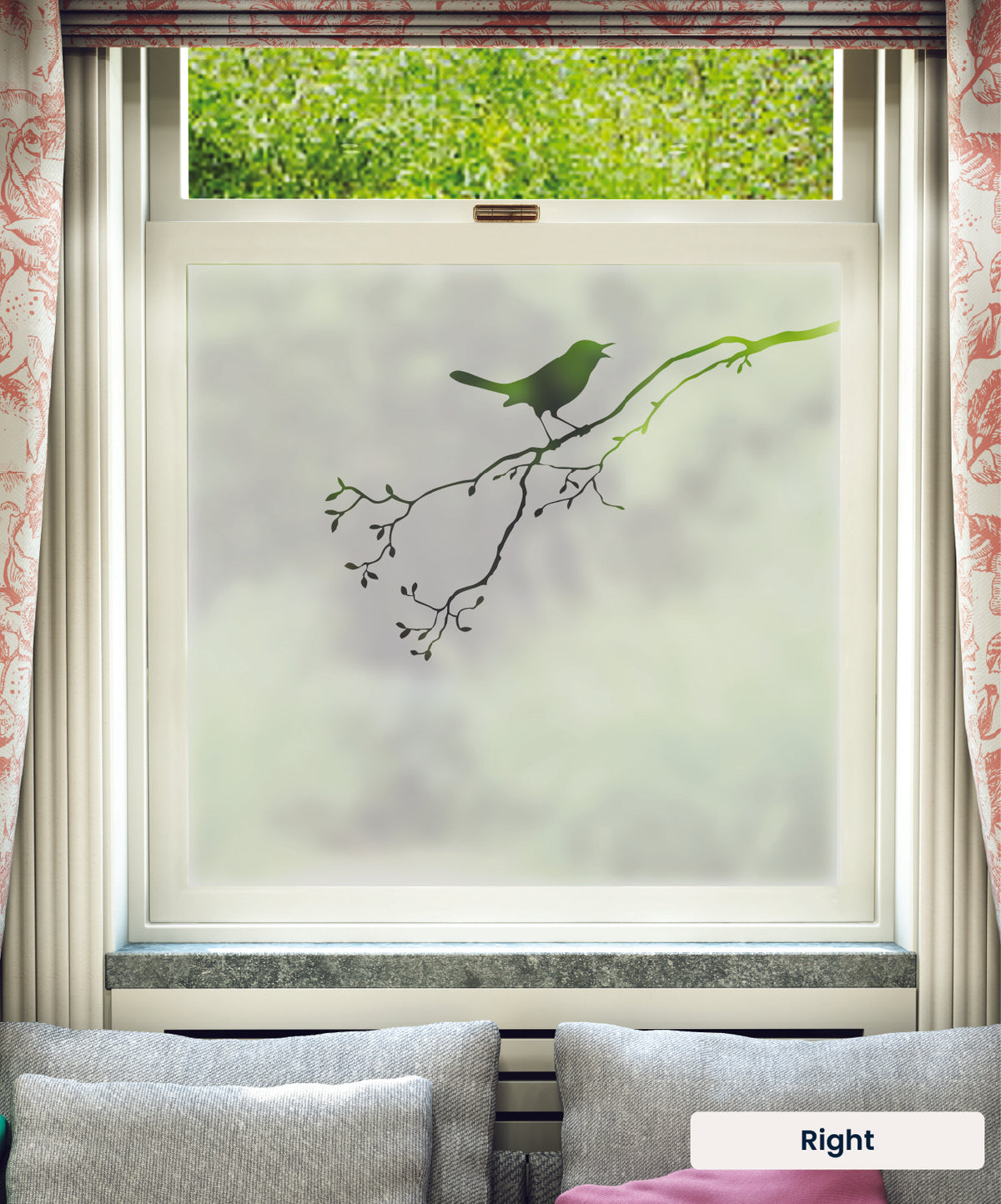 FB072 Frostbrite frosted window film pattern – right