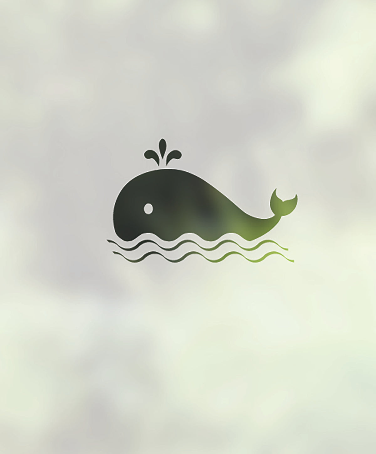 FB088 Frostbrite frosted window film pattern – whale design close up