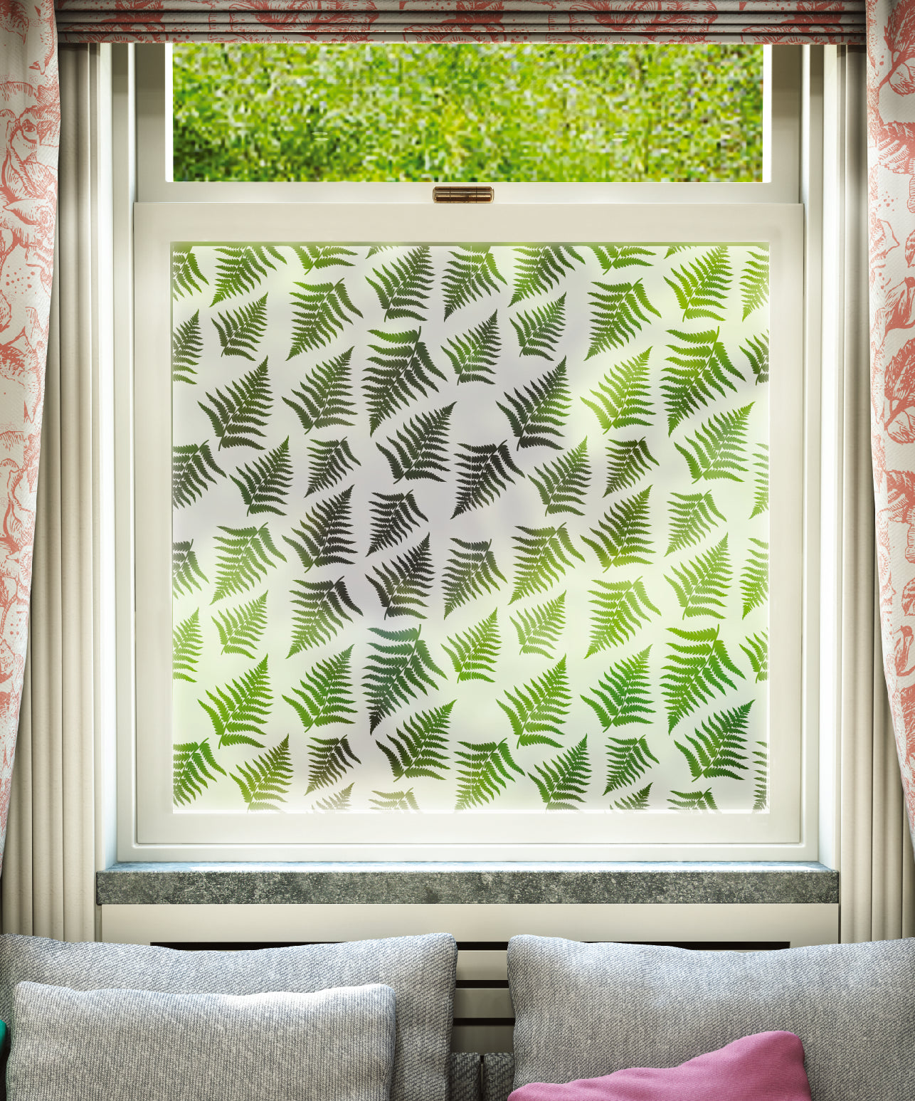 Window Film Pattern Human FB105 Repeated Fern Frosted Window Film Pattern | Frostbrite