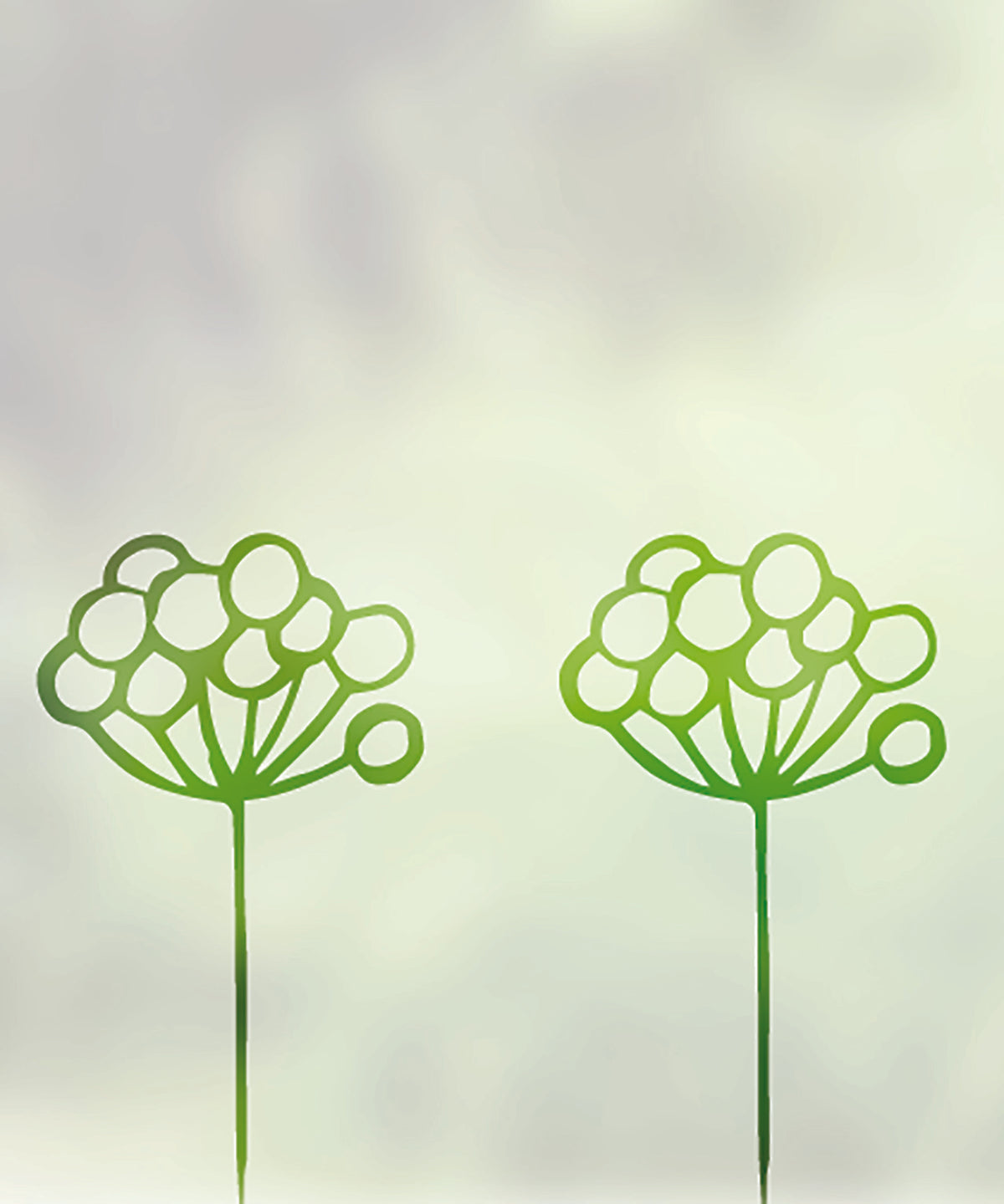 FB111 Frostbrite frosted window film pattern – flowers design close up