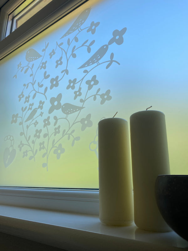Window Film Pattern Human Bird Pattern Decorative Frosted Window Film | Rob Ryan Designer Privacy ...