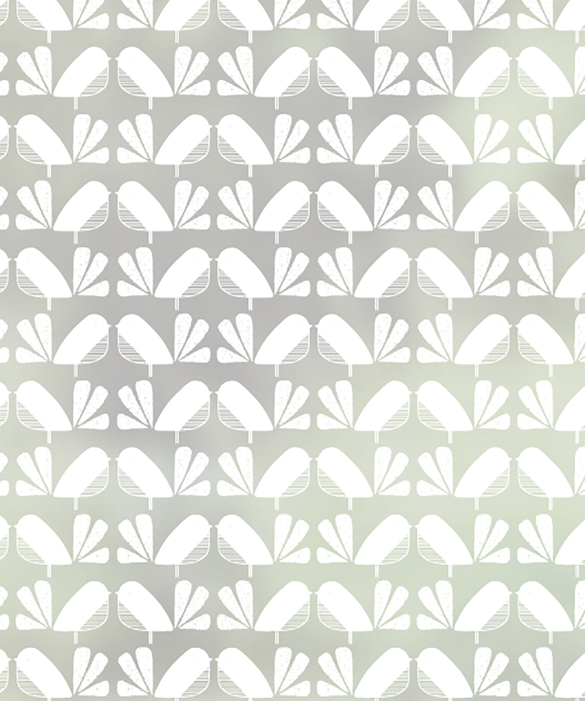 Close-up of Baby Birds Repeated repeated bird pattern frosted window film pattern by JoJo CoCo.