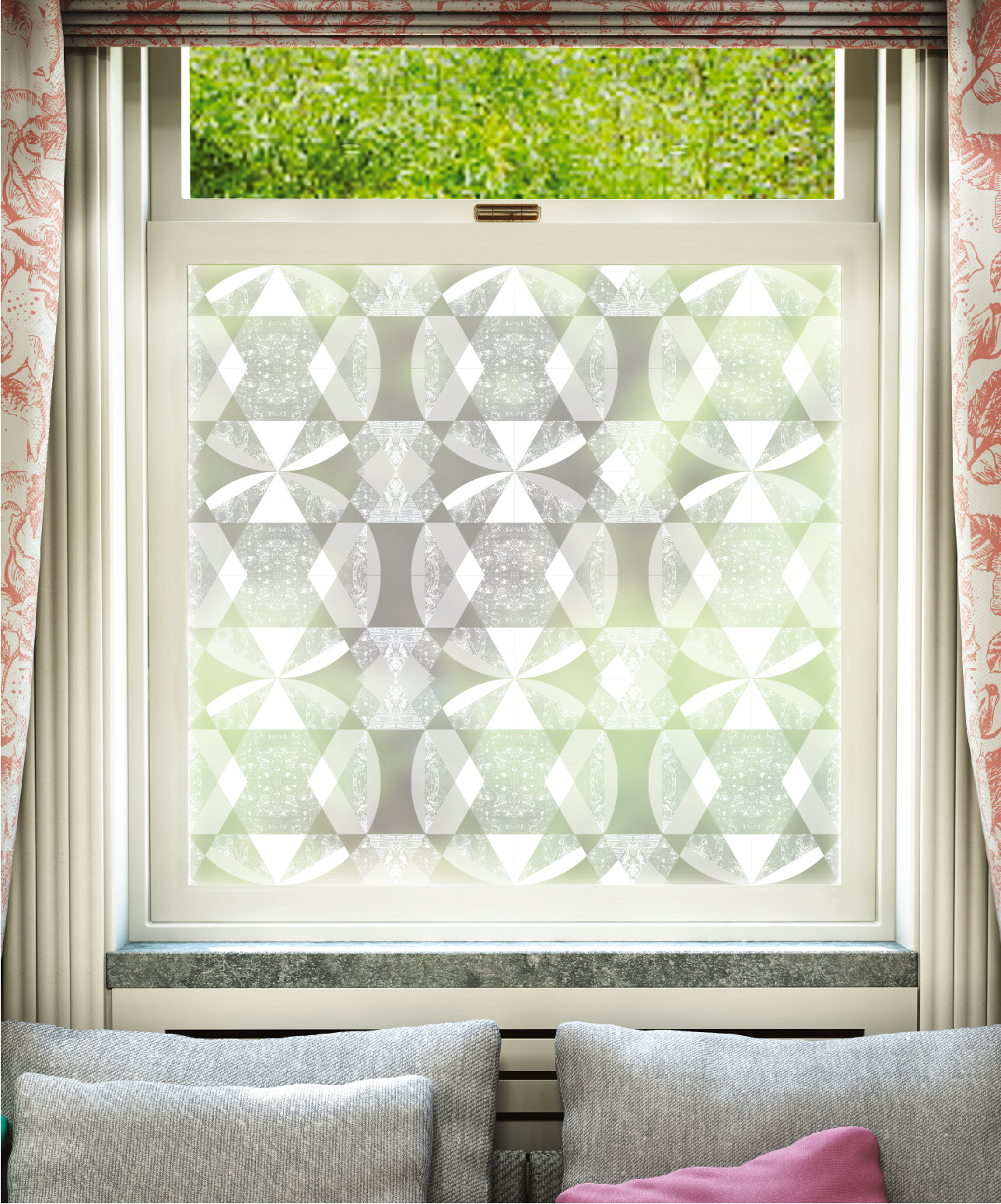 Geode Decorative Frosted Window Film | Lindsey Lang Designer Privacy Glass