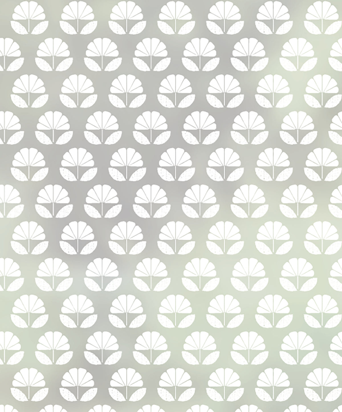 Close-up of Linnea Floral floral frosted window film pattern by JoJo CoCo.