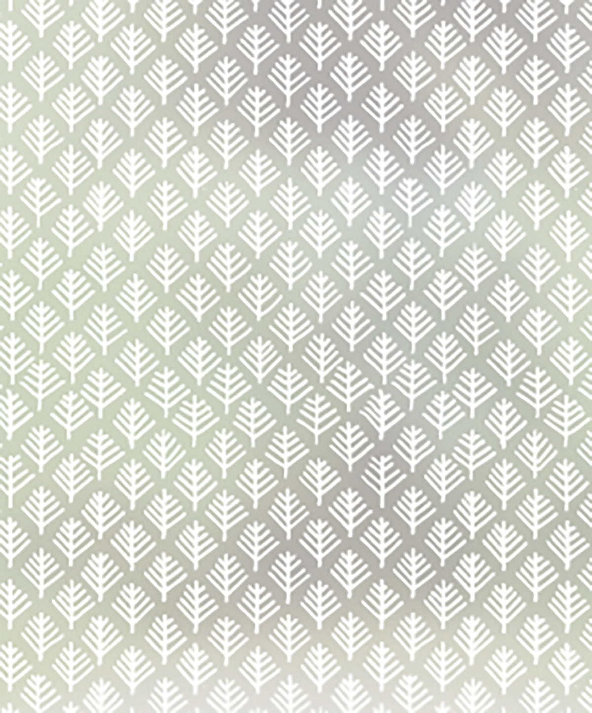 Close-up of Little Tree hand-drawn repeated little trees frosted window film pattern by Charlene Mullen.