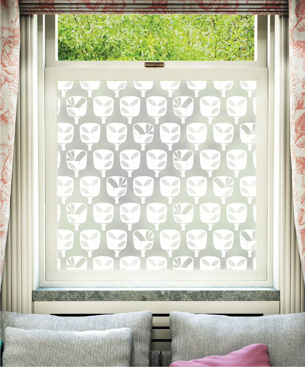 Nesting Birds Decorative Frosted Window Film | JoJo CoCo Designer ...